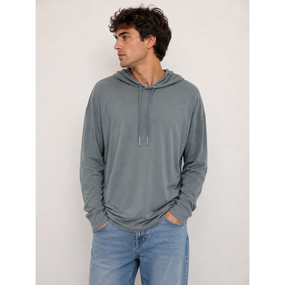 Theory Traer Anemone Hoodie Mens XL Modal Jersey Pullover Lightweight Loungewear